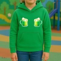 Green Beer Boobs - St. Patrick's Day Kids Hoodie thumb 3
