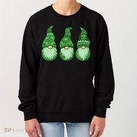 Green Ugly Sweater Irish Gnomes St Patricks Day Women's Sweatshirt thumb 0