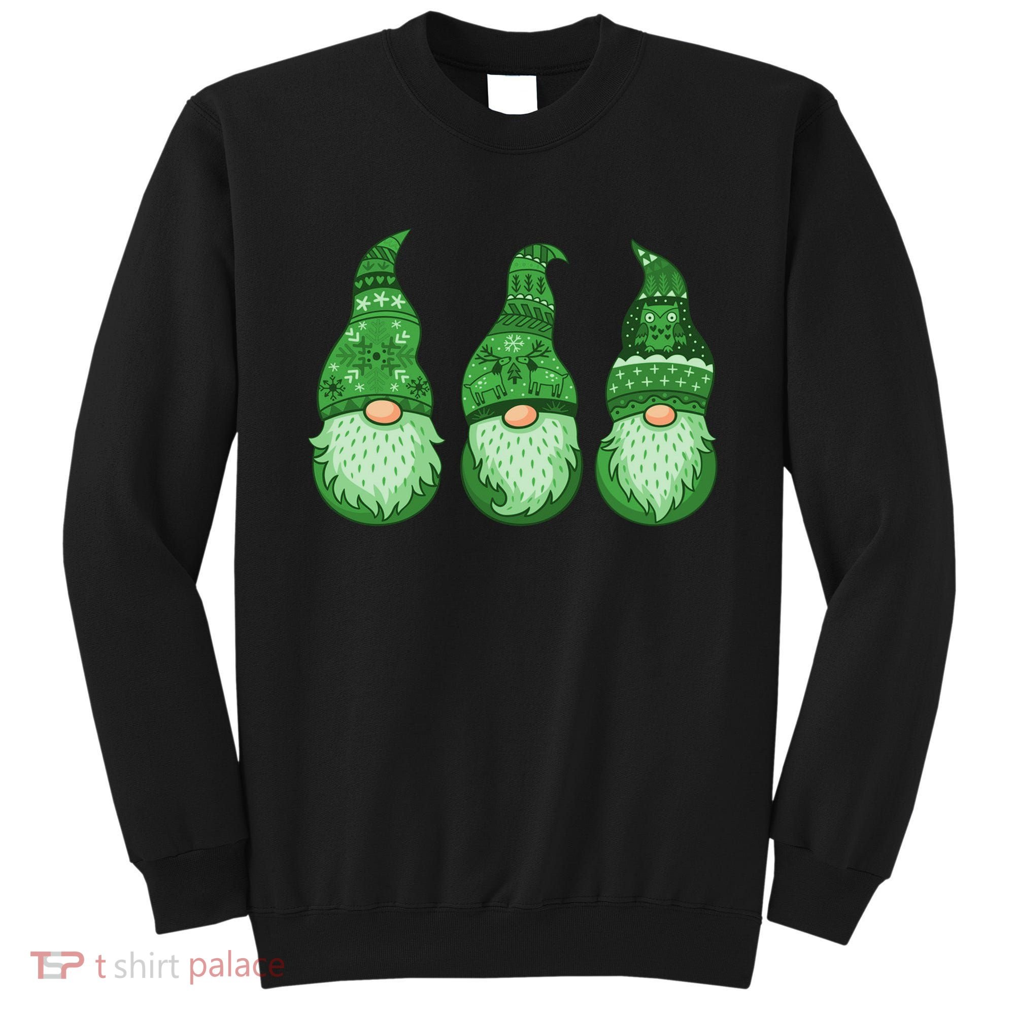Green Ugly Sweater Irish Gnomes St Patricks Day Sweatshirt