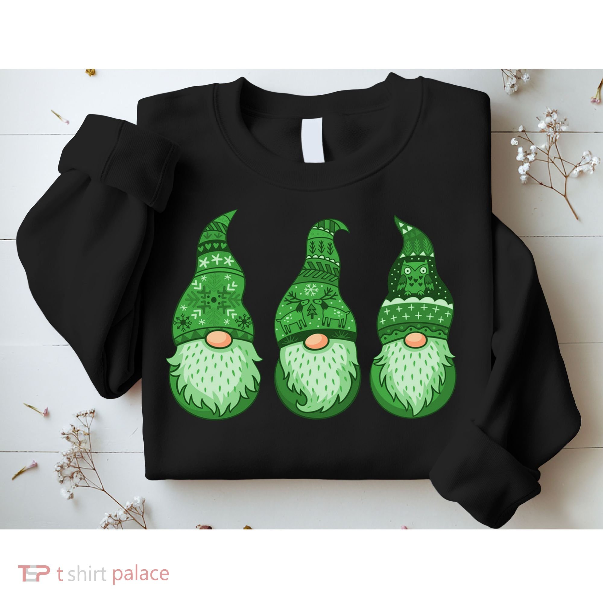 Green Ugly Sweater Irish Gnomes St Patricks Day Sweatshirt