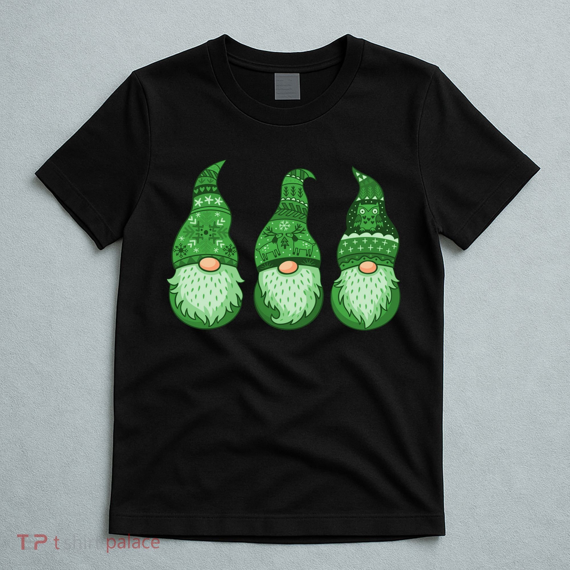 Green Ugly Sweater Irish Gnomes St Patricks Day T-Shirt