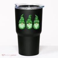 Green Ugly Sweater Irish Gnomes St Patricks Day Tumbler thumb 0