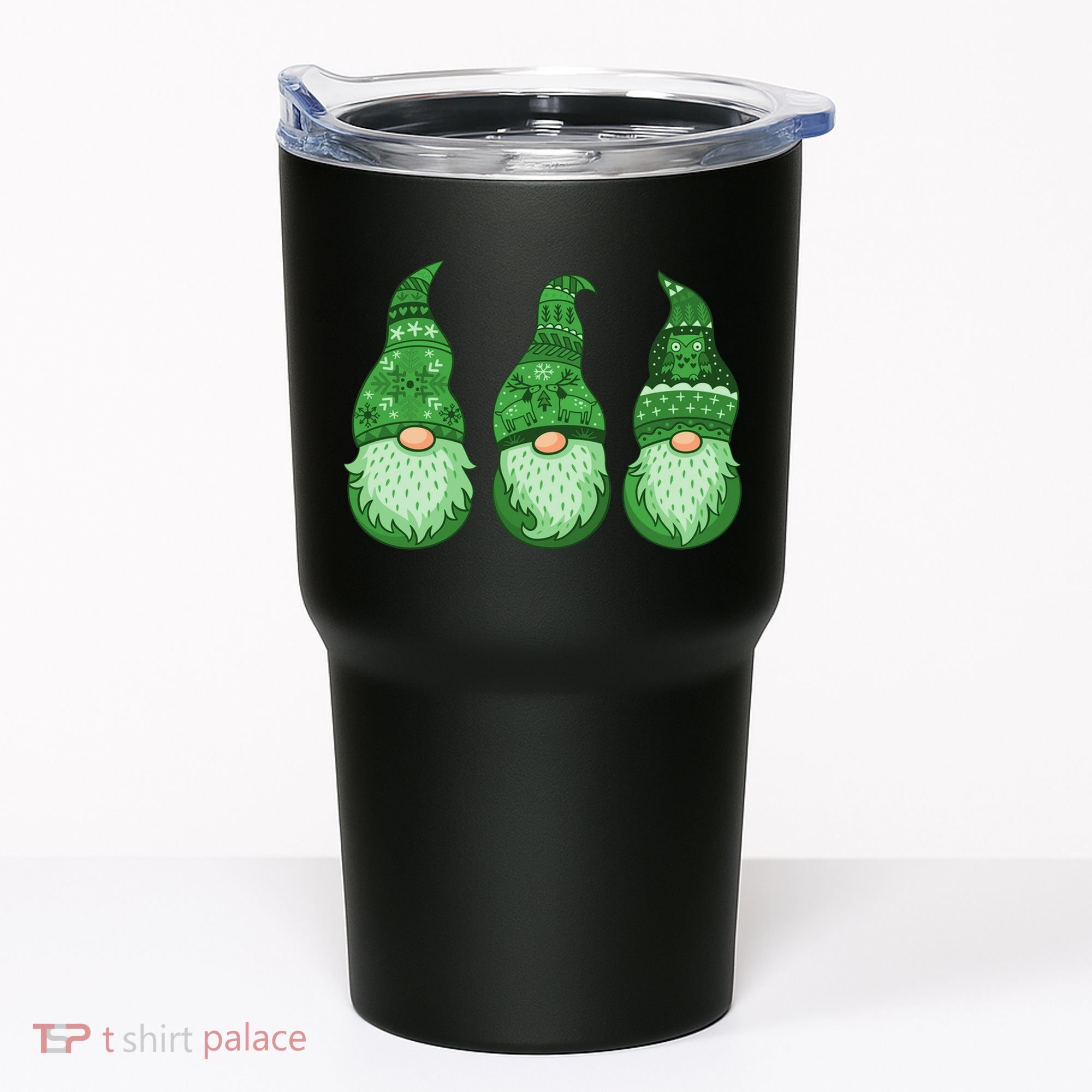 Green Ugly Sweater Irish Gnomes St Patricks Day Tumbler