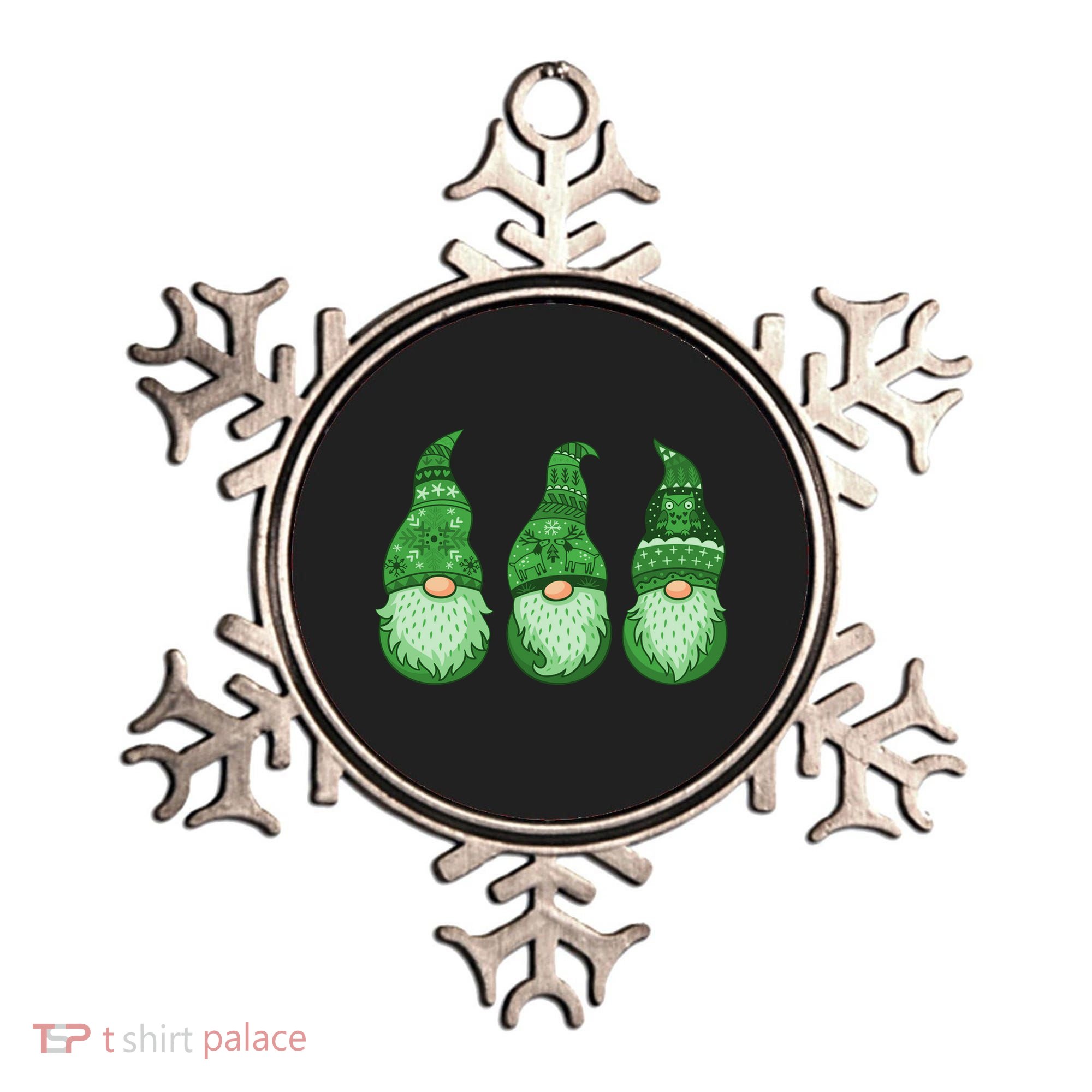 Green Ugly Sweater Irish Gnomes St Patricks Day Ornament