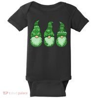 Green Ugly Sweater Irish Gnomes St Patricks Day Baby Bodysuit thumb 0