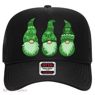 Green Ugly Sweater Irish Gnomes St Patricks Day Hat