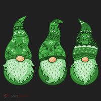 Green Ugly Sweater Irish Gnomes St Patricks Day Hat thumb 2