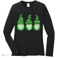 Green Ugly Sweater Irish Gnomes St Patricks Day Women's Long Sleeve Shirt thumb 0