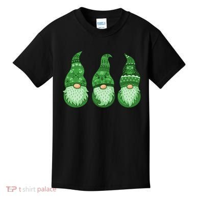 Green Ugly Sweater Irish Gnomes St Patricks Day Kids T-Shirt