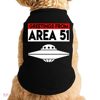 Greetings From Area 51 Doggie Tank