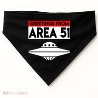 Greetings From Area 51 USA-Made Doggie Bandana thumb 0