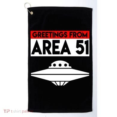 Greetings From Area 51 Golf Towel