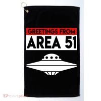 Greetings From Area 51 Golf Towel thumb 0
