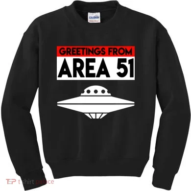 Greetings From Area 51 Kids Sweatshirt