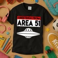Greetings From Area 51 Kids T-Shirt thumb 3
