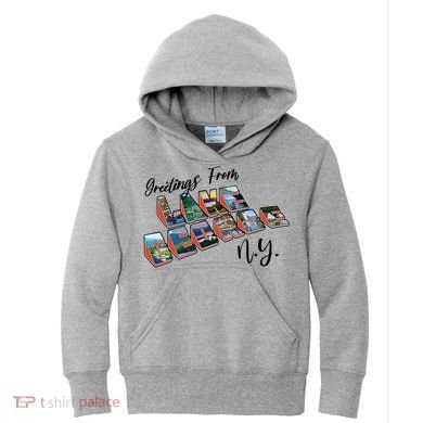 Greetings From Lake George New York NY Kids Hoodie