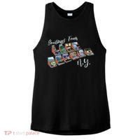 Greetings From Lake George New York NY Ladies PosiCharge Tri-Blend Wicking Tank thumb 0