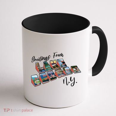 Greetings From Lake George New York NY Coffee Mug back