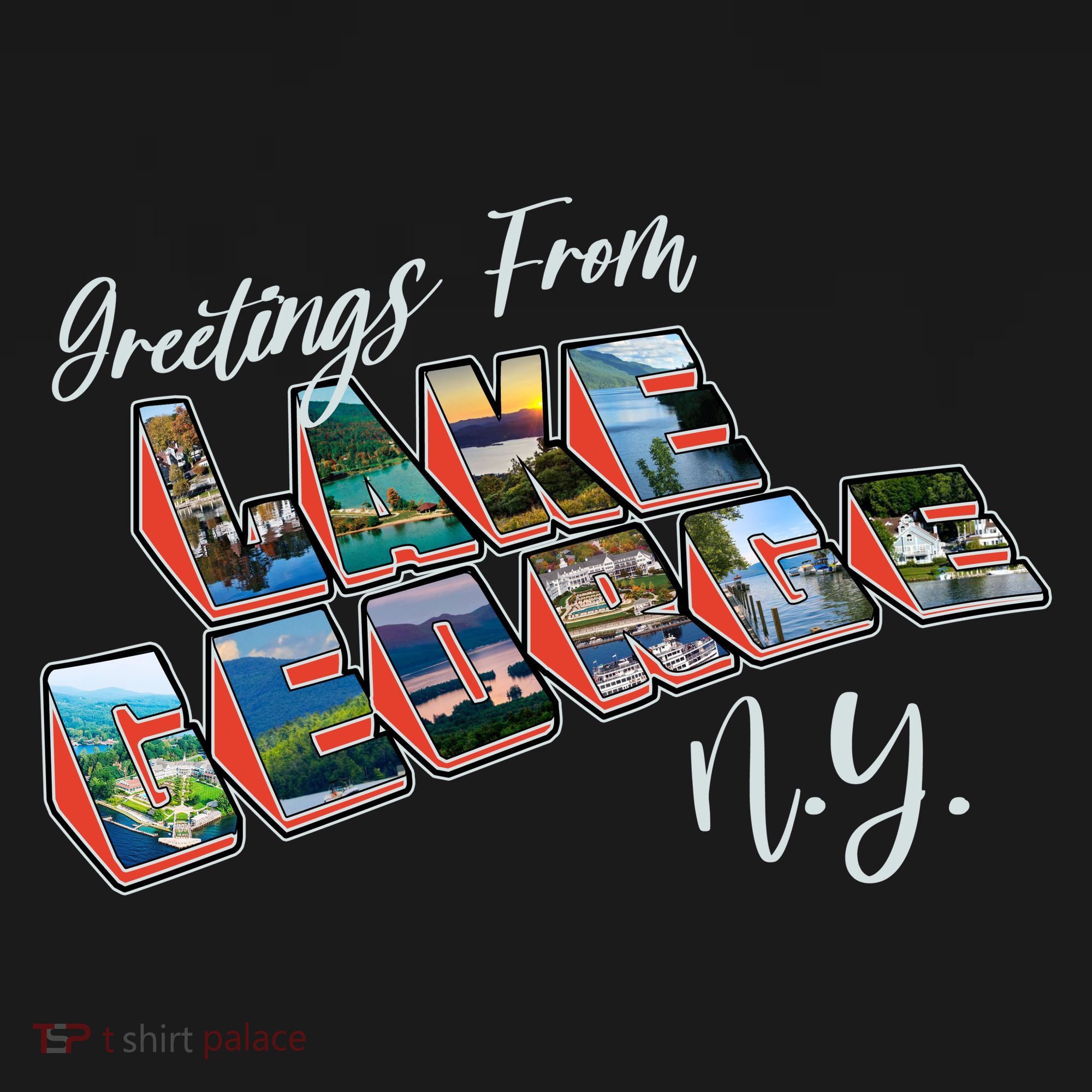 Greetings From Lake George New York NY Coaster