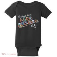 Greetings From Lake George New York NY Baby Bodysuit thumb 0