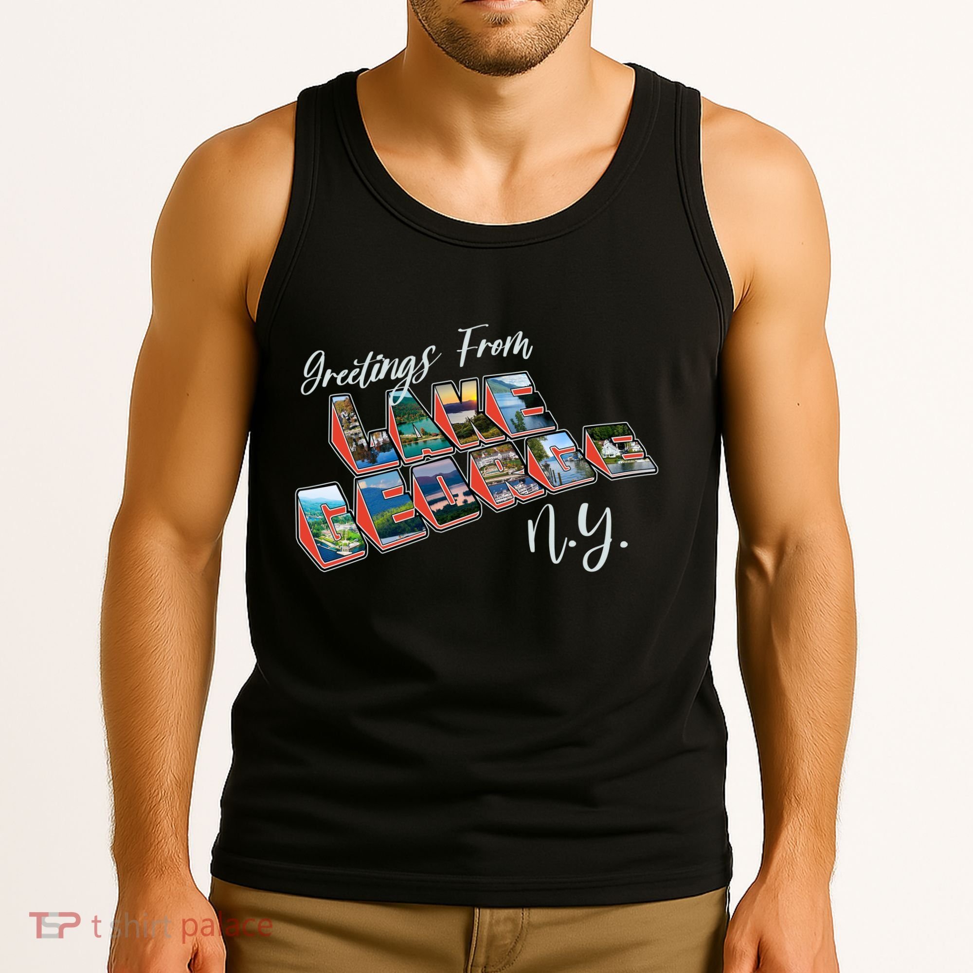 Greetings From Lake George New York NY Tank Top