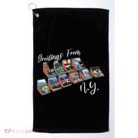 Greetings From Lake George New York NY Golf Towel thumb 0