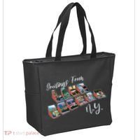 Greetings From Lake George New York NY Tote Bag thumb 2
