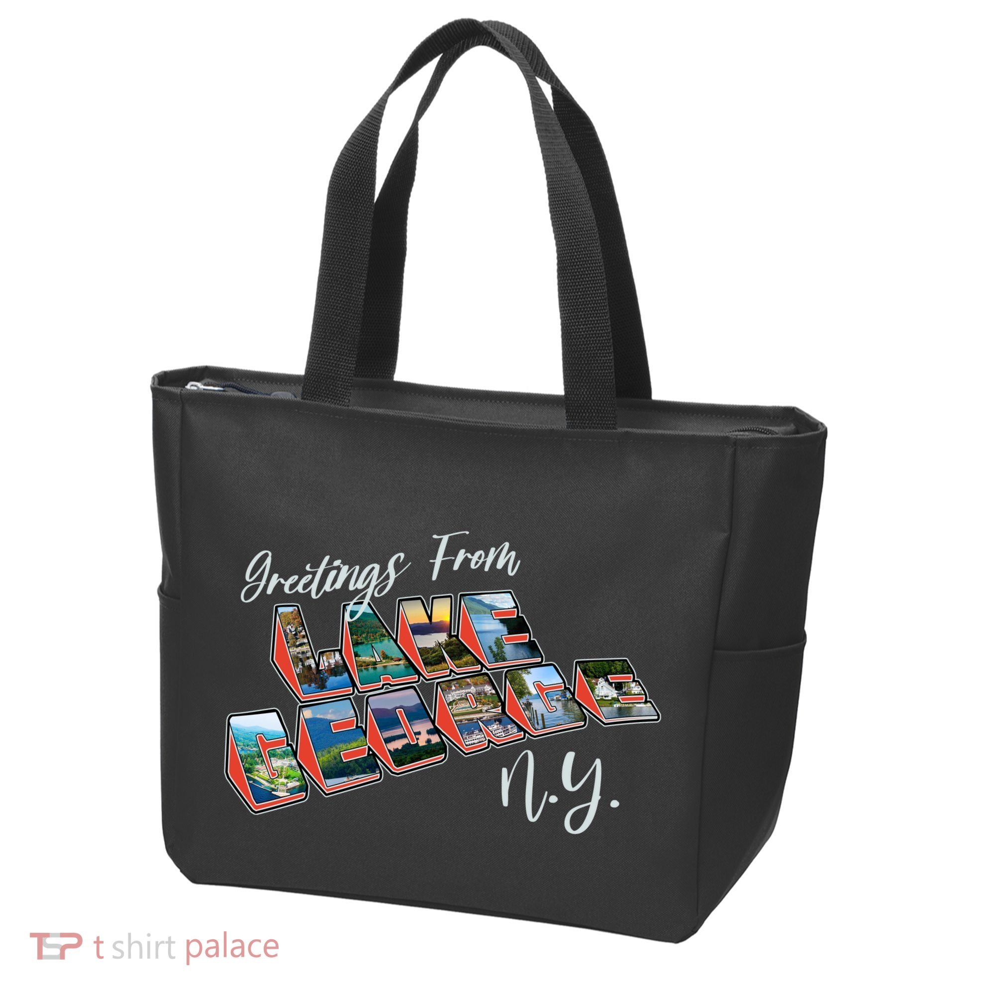 Greetings From Lake George New York NY Tote Bag