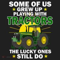 Grew Up Playing With Tractors Lucky Ones Still Do Beanie thumb 2
