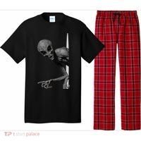 Grey Alien Peaking  Area 51 UFO Abduction Pajama Set thumb 0