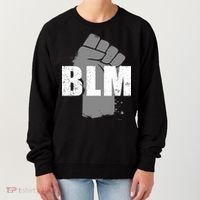 Grey BLM Fist Black Lives Matter Women's Sweatshirt thumb 0