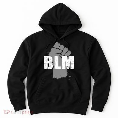 Grey BLM Fist Black Lives Matter Hoodie