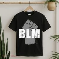 Grey BLM Fist Black Lives Matter T-Shirt thumb 2