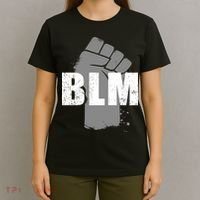 Grey BLM Fist Black Lives Matter T-Shirt thumb 4