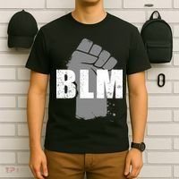 Grey BLM Fist Black Lives Matter T-Shirt thumb 6