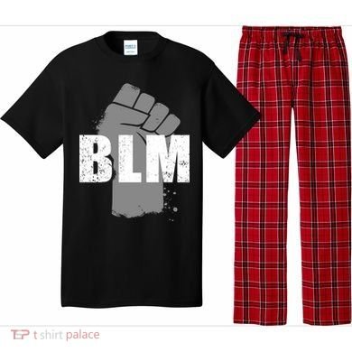 Grey BLM Fist Black Lives Matter Pajama Set
