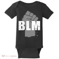 Grey BLM Fist Black Lives Matter Baby Bodysuit thumb 0