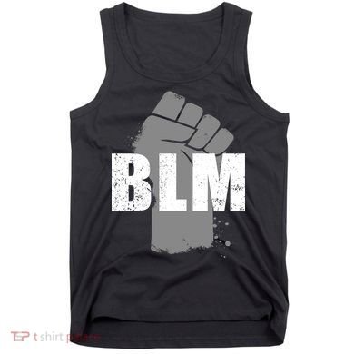 Grey BLM Fist Black Lives Matter Tank Top