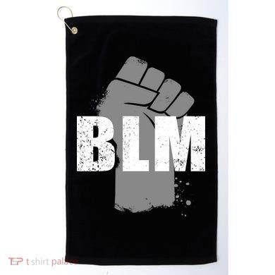 Grey BLM Fist Black Lives Matter Golf Towel