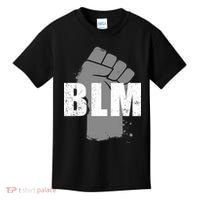 Grey BLM Fist Black Lives Matter Kids T-Shirt thumb 0