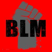 Grey BLM Fist Black Lives Matter Santa Hat thumb 1