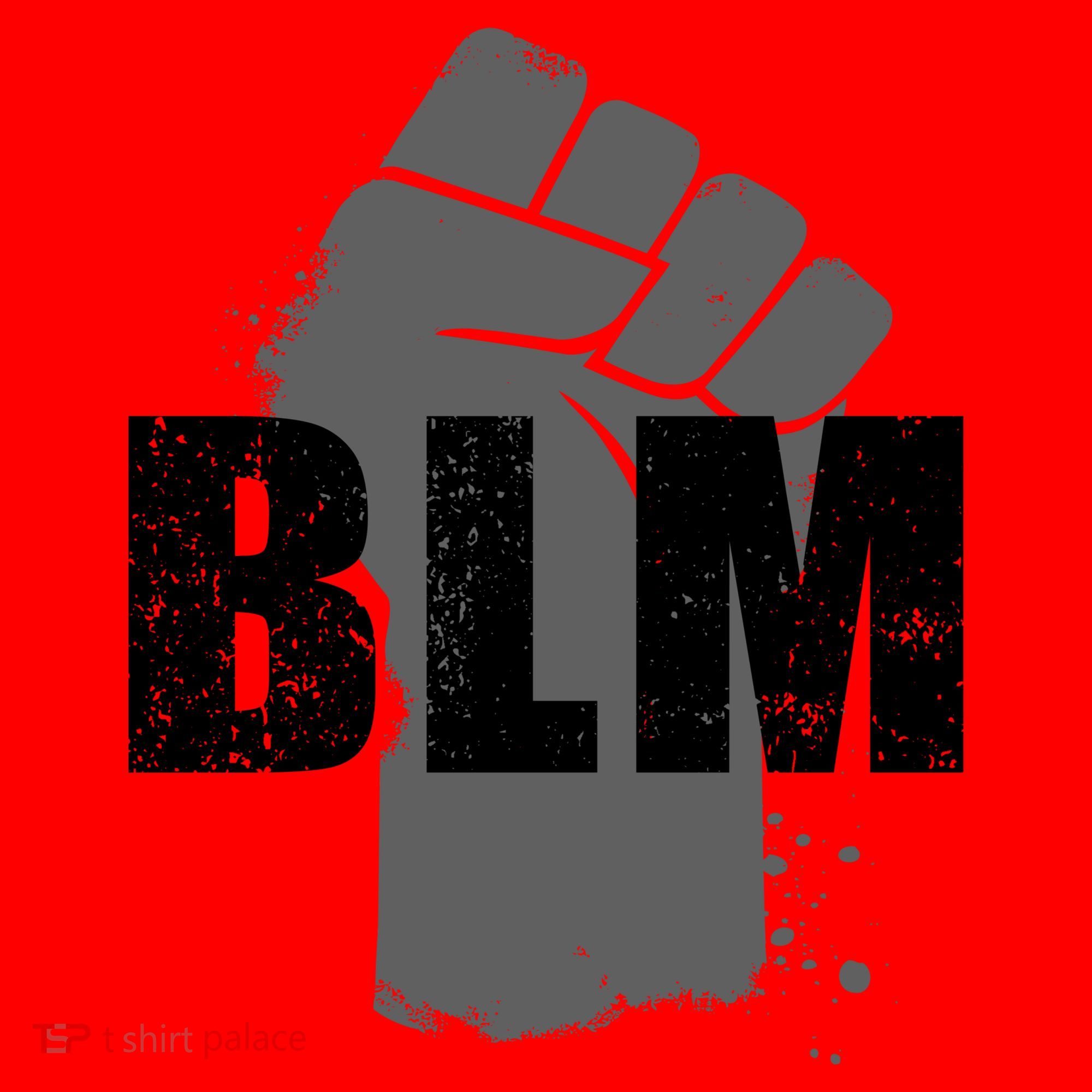 Grey BLM Fist Black Lives Matter Santa Hat