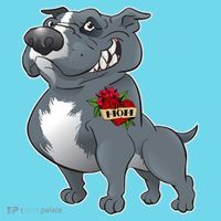 Grey Pitbull I Love Mom Long Sleeve Shirt thumb 2