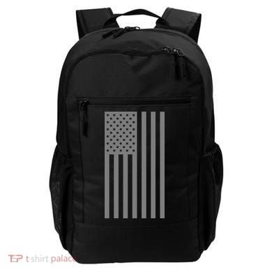 Grey Style America Flag Backpack