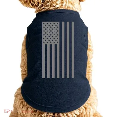 Grey Style America Flag Doggie Tank