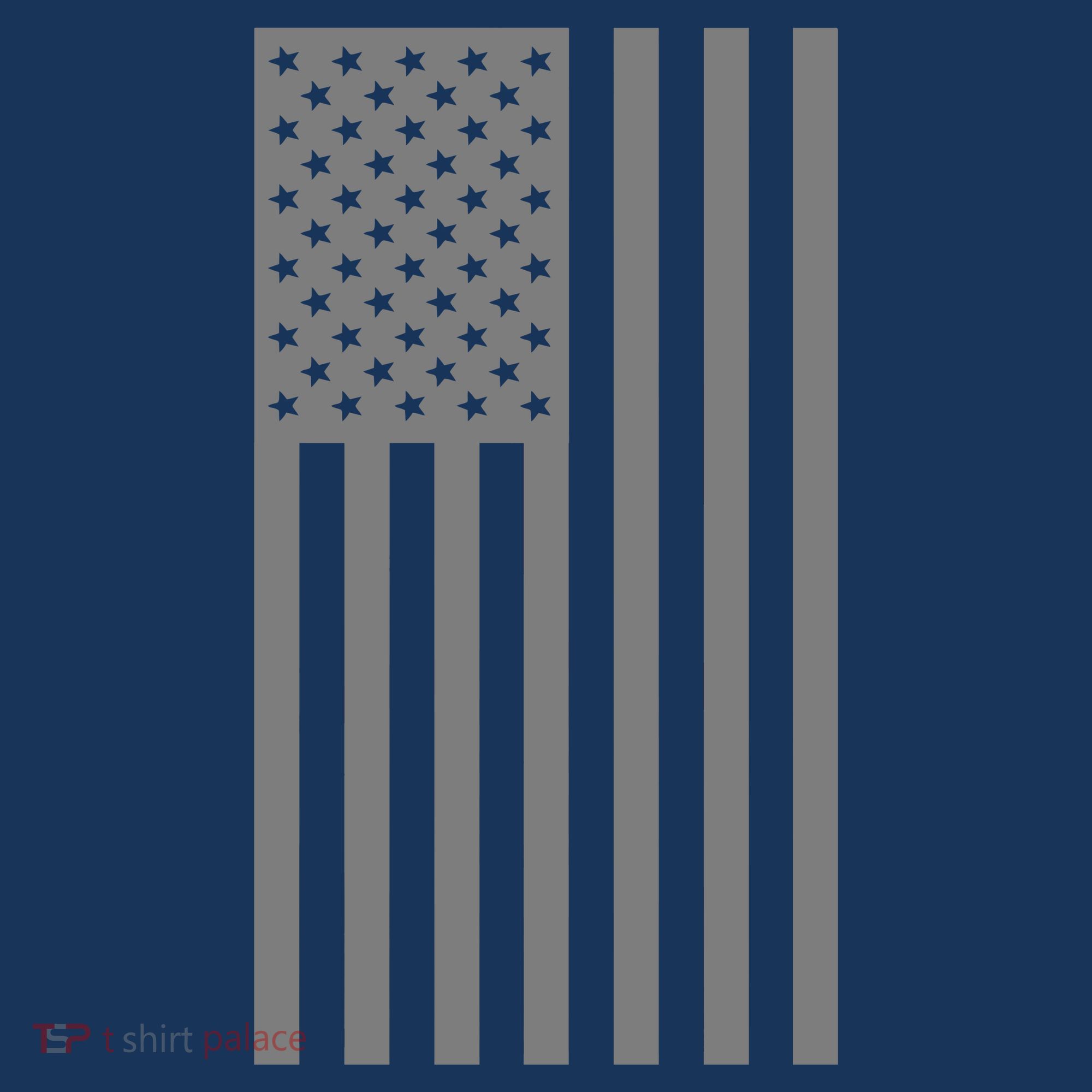 Grey Style America Flag Doggie Tank