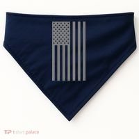 Grey Style America Flag USA-Made Doggie Bandana thumb 0