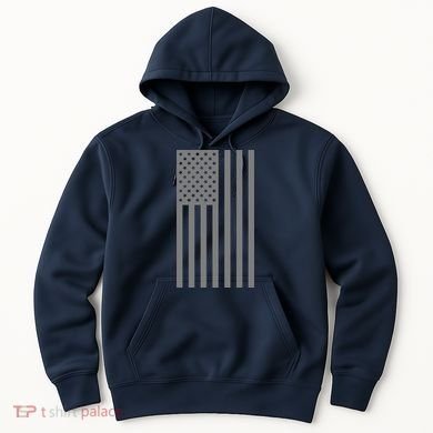 Grey Style America Flag Hoodie