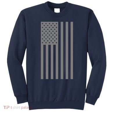 Grey Style America Flag Sweatshirt