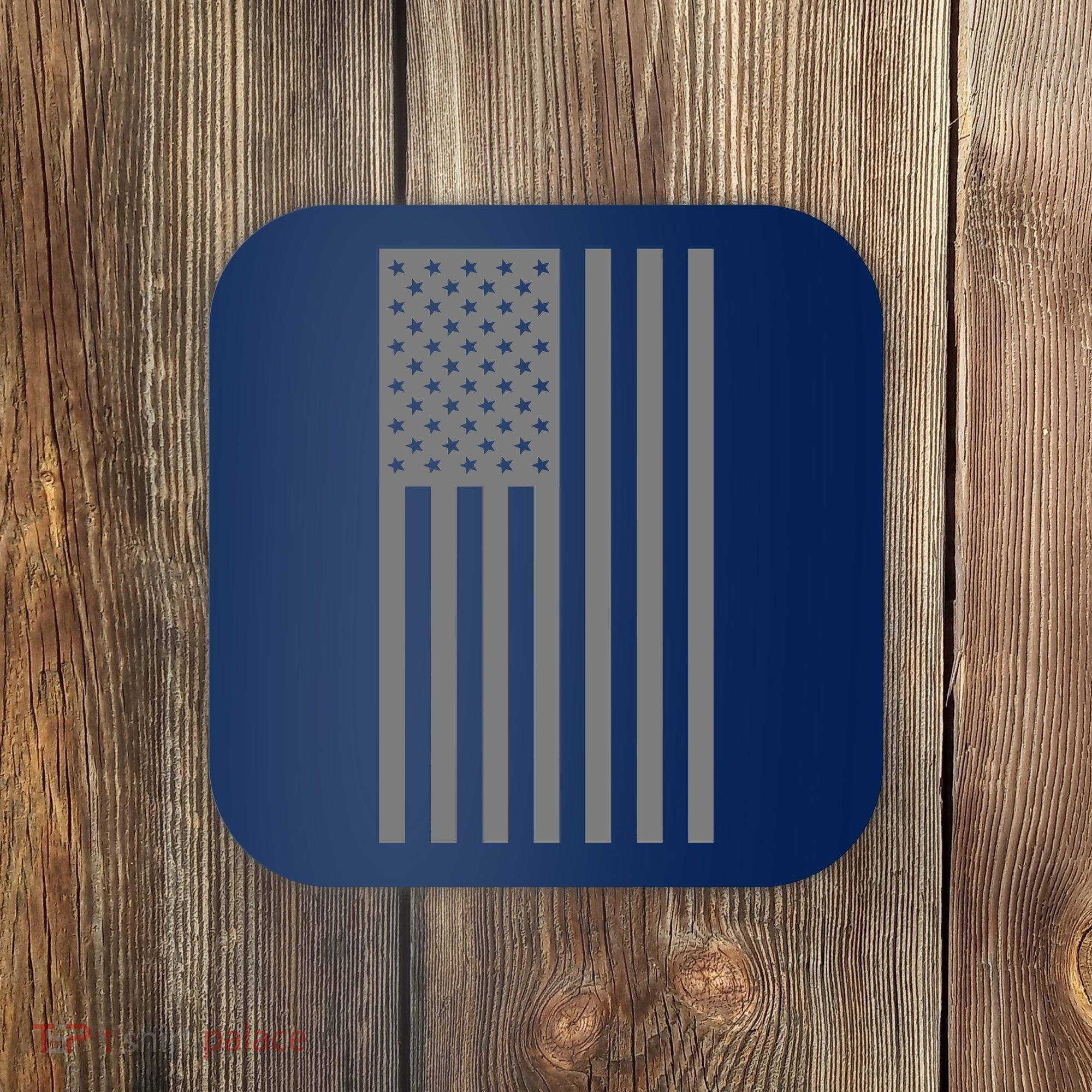 Grey Style America Flag Coaster
